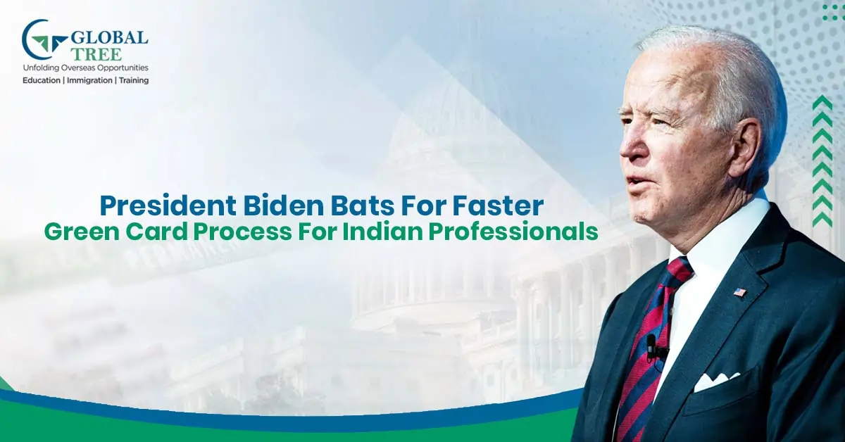 President Biden Bats for Faster Green Card Process for Indian Professionals